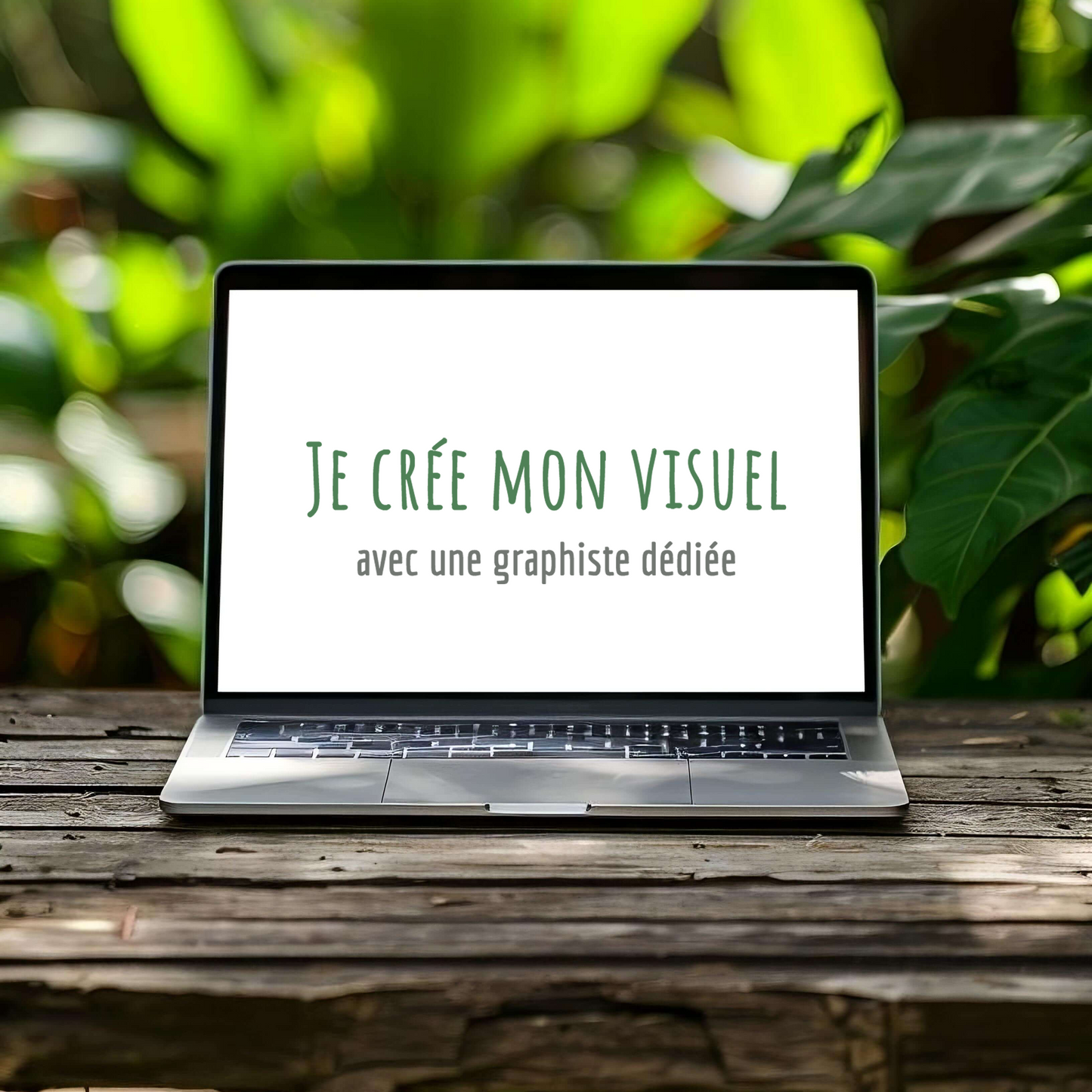 Je crée mon visuel sur mesure avec une graphiste dédiée