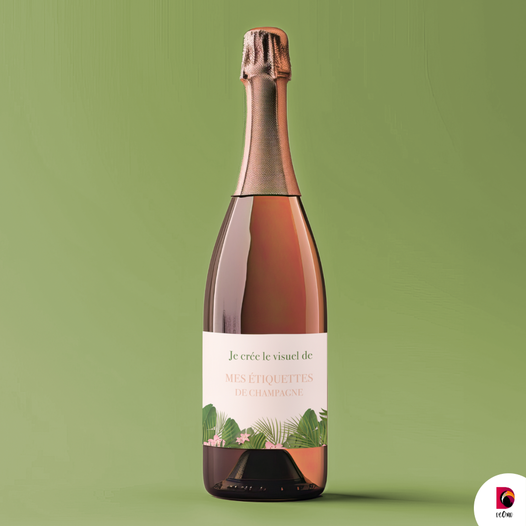 Je crée mes étiquettes bouteilles de champagne