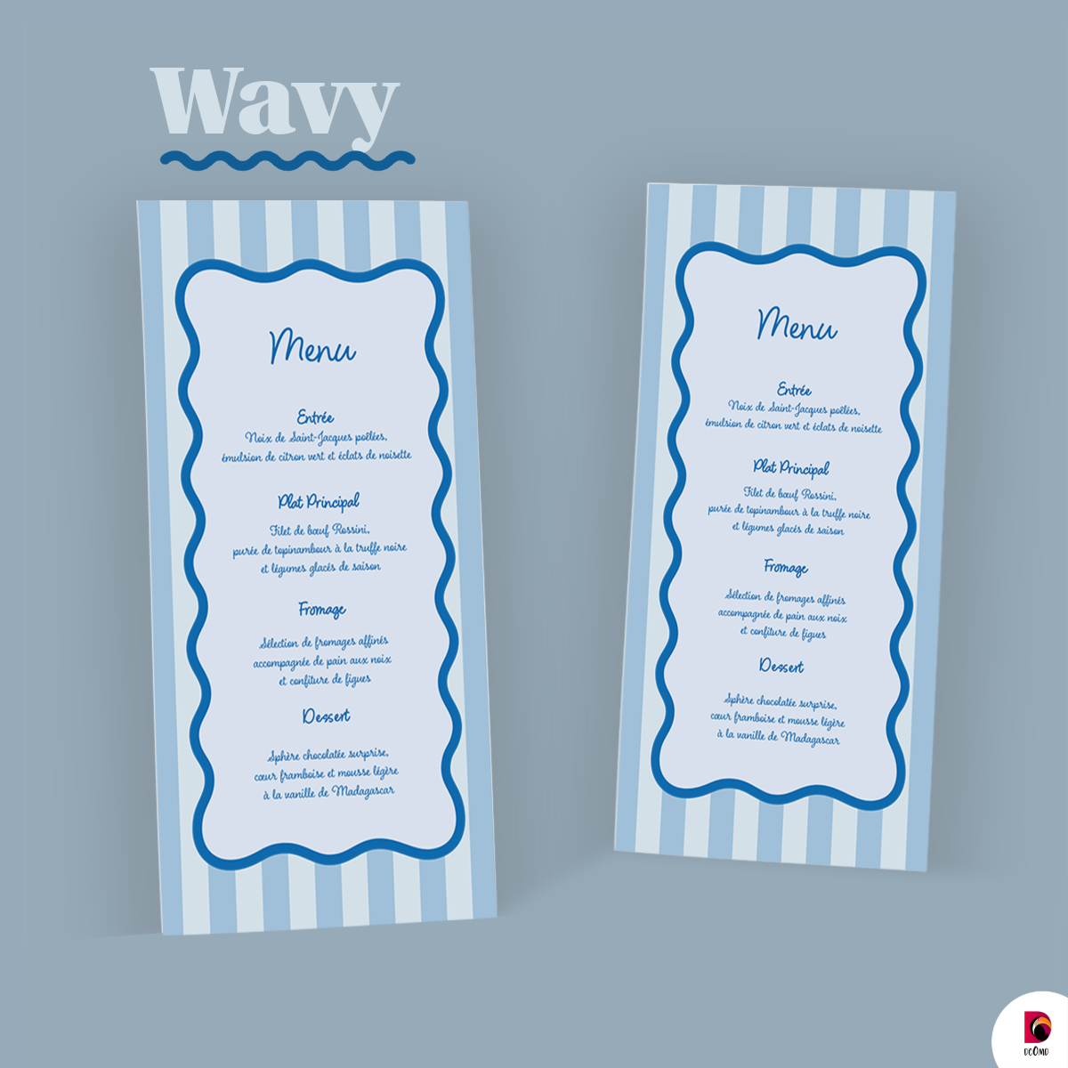 Wavy blue