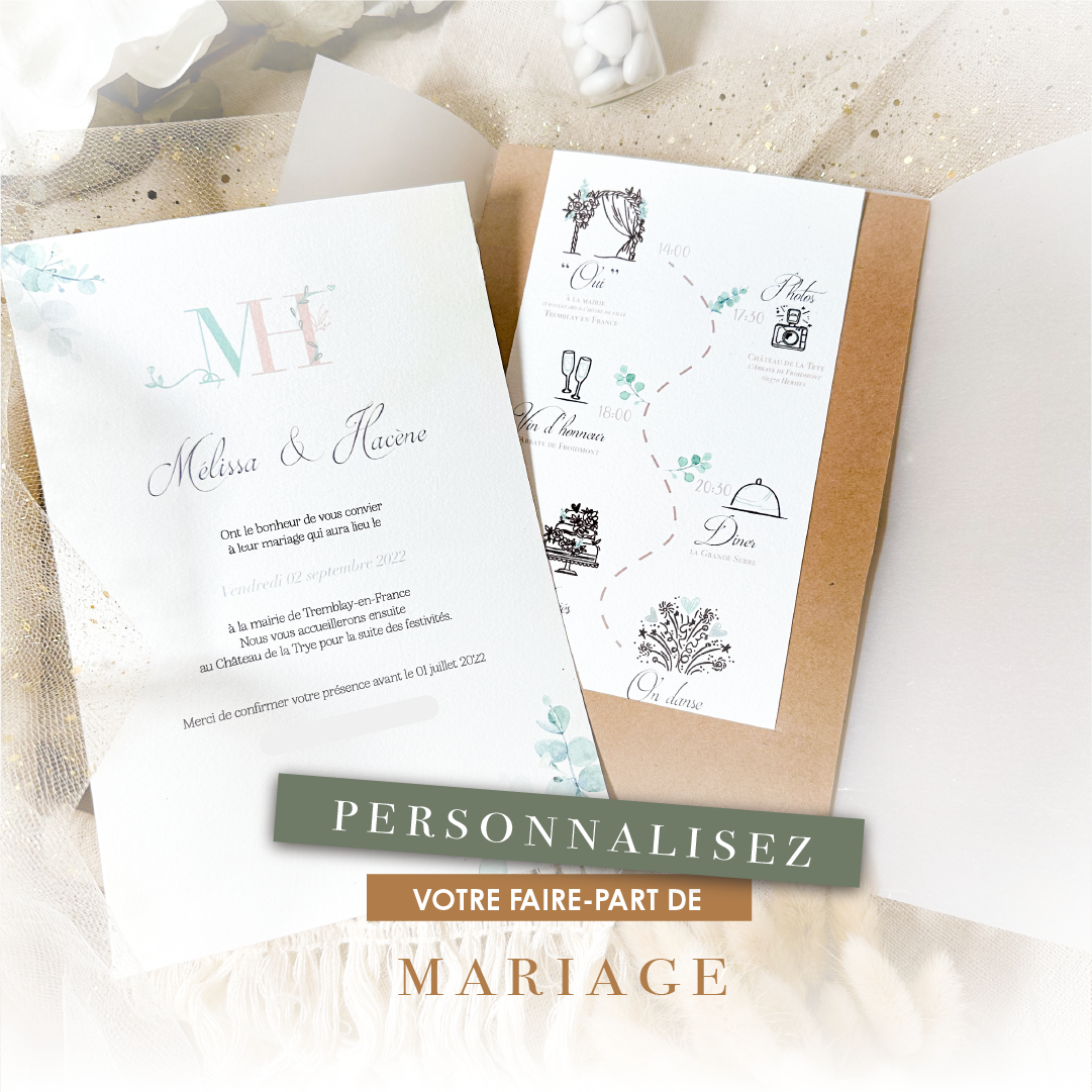 Faire part de Mariage - Epuré