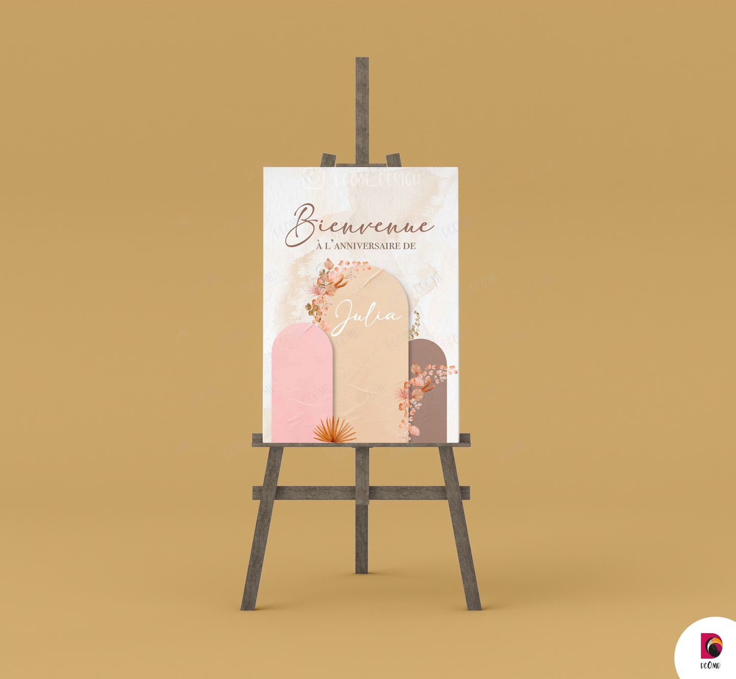Panneau de bienvenue nude