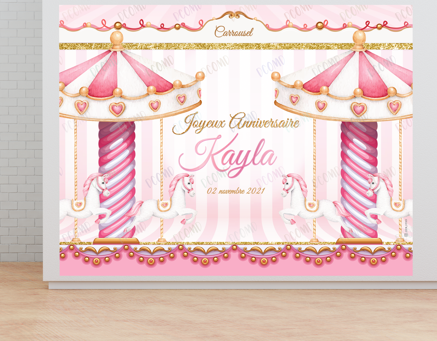 Anniversaire - Backdrop - Carrousel Manège