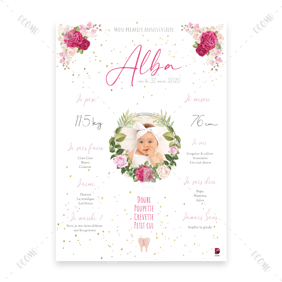 Rose fleuri