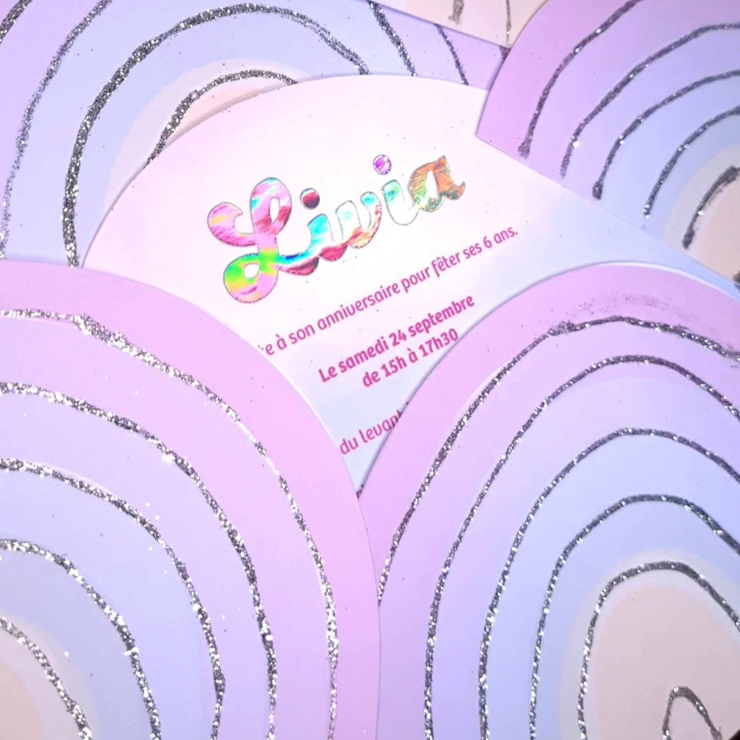 Invitation arc-en-ciel