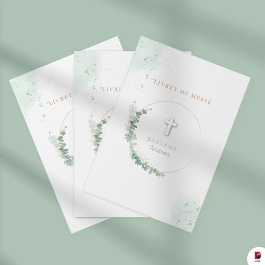 Livret de Messe - Epuré Gold & Eucalyptus