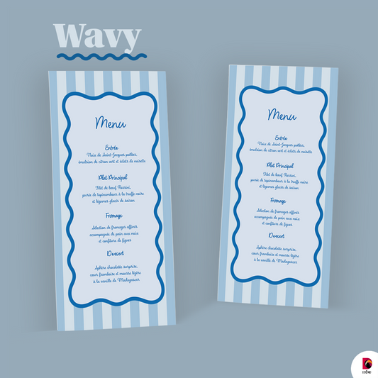 Wavy blue