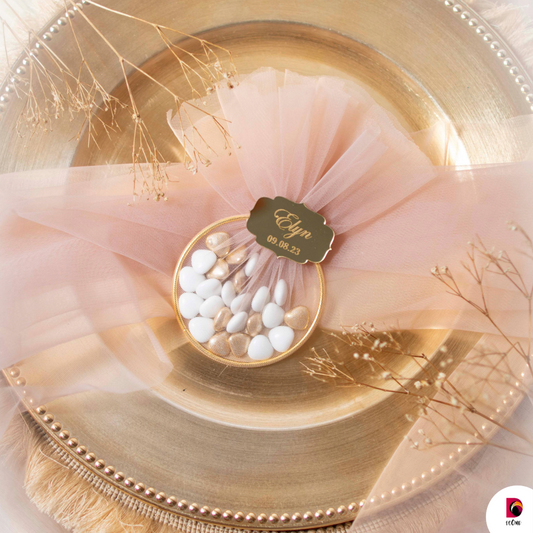 Anneaux à dragées - Rose & gold