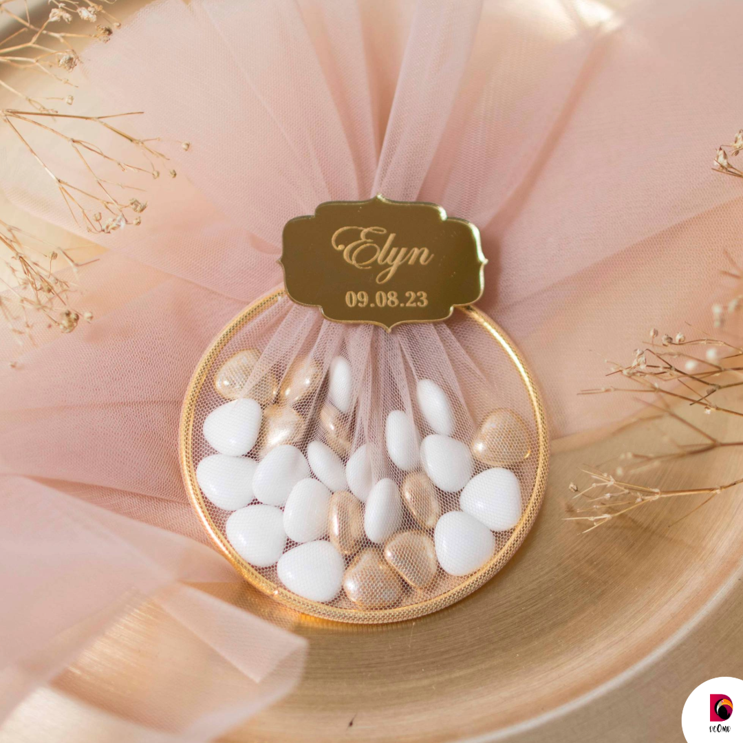 Anneaux à dragées - Rose & gold