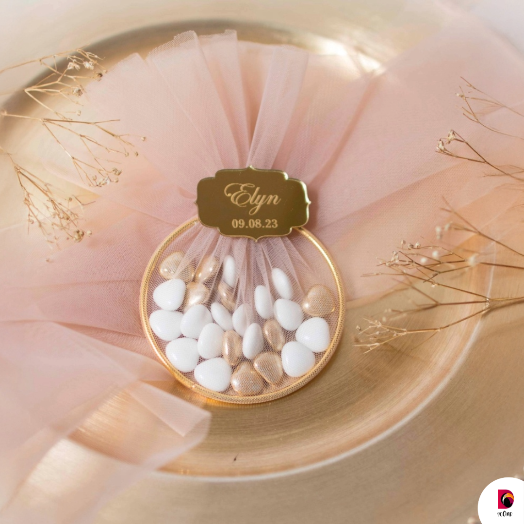 Anneaux à dragées - Rose & gold