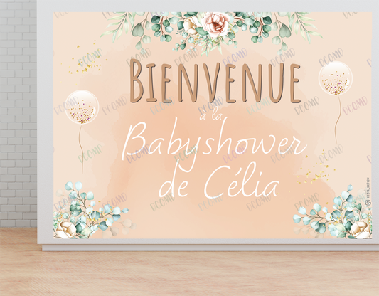 Babyshower - Backdrop - Nude II