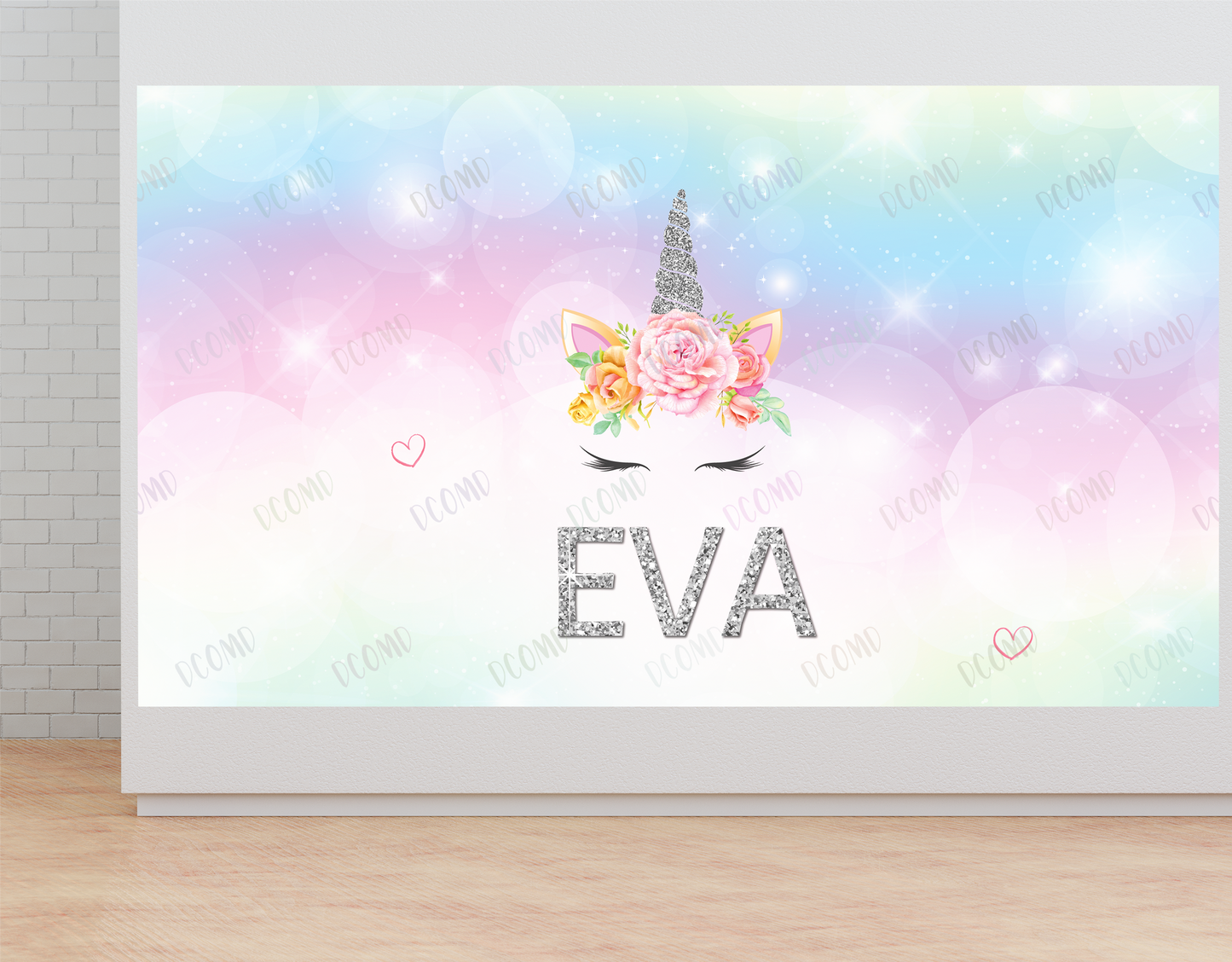 Anniversaire - Backdrop - Licorne