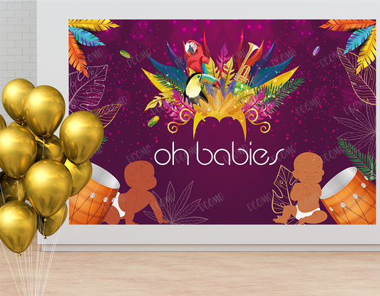 Baby Shower - Backdrop -Carnaval