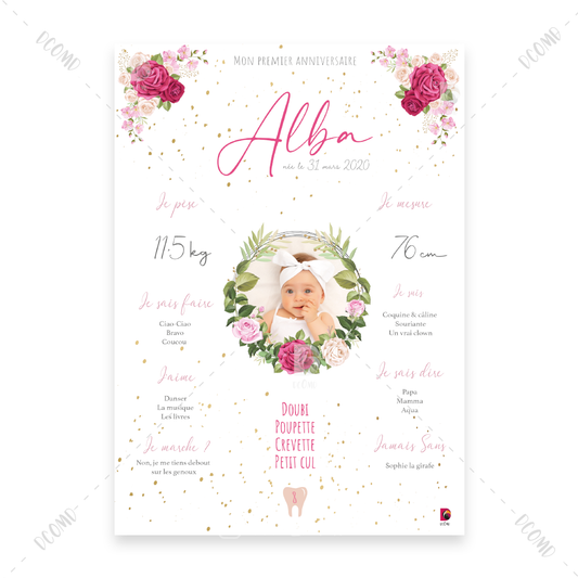 Rose fleuri